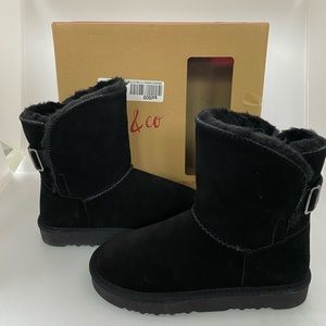 BNIB Style & Co. Womens Teeny Suede Closed Toe Ankle Cold Weather Boots